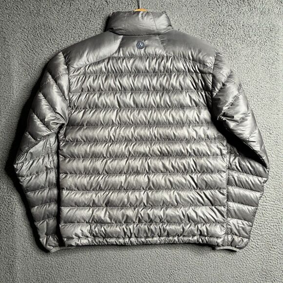 Marmot Zeus Down Puffer Jacket Men's Medium 700 Fill Full Zip Lightweight - Picture 13 of 16